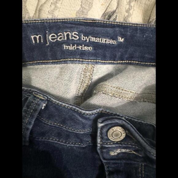 Maurices Denim Flex Jeggings Jeans High Rise Stretch Blue Medium Xshort J23 - Picture 6 of 6